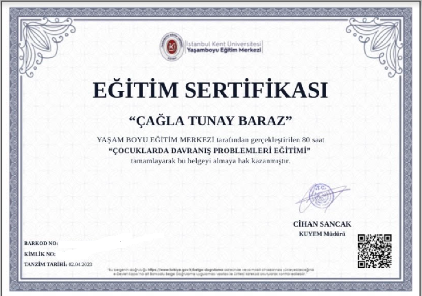 Sertifika 13