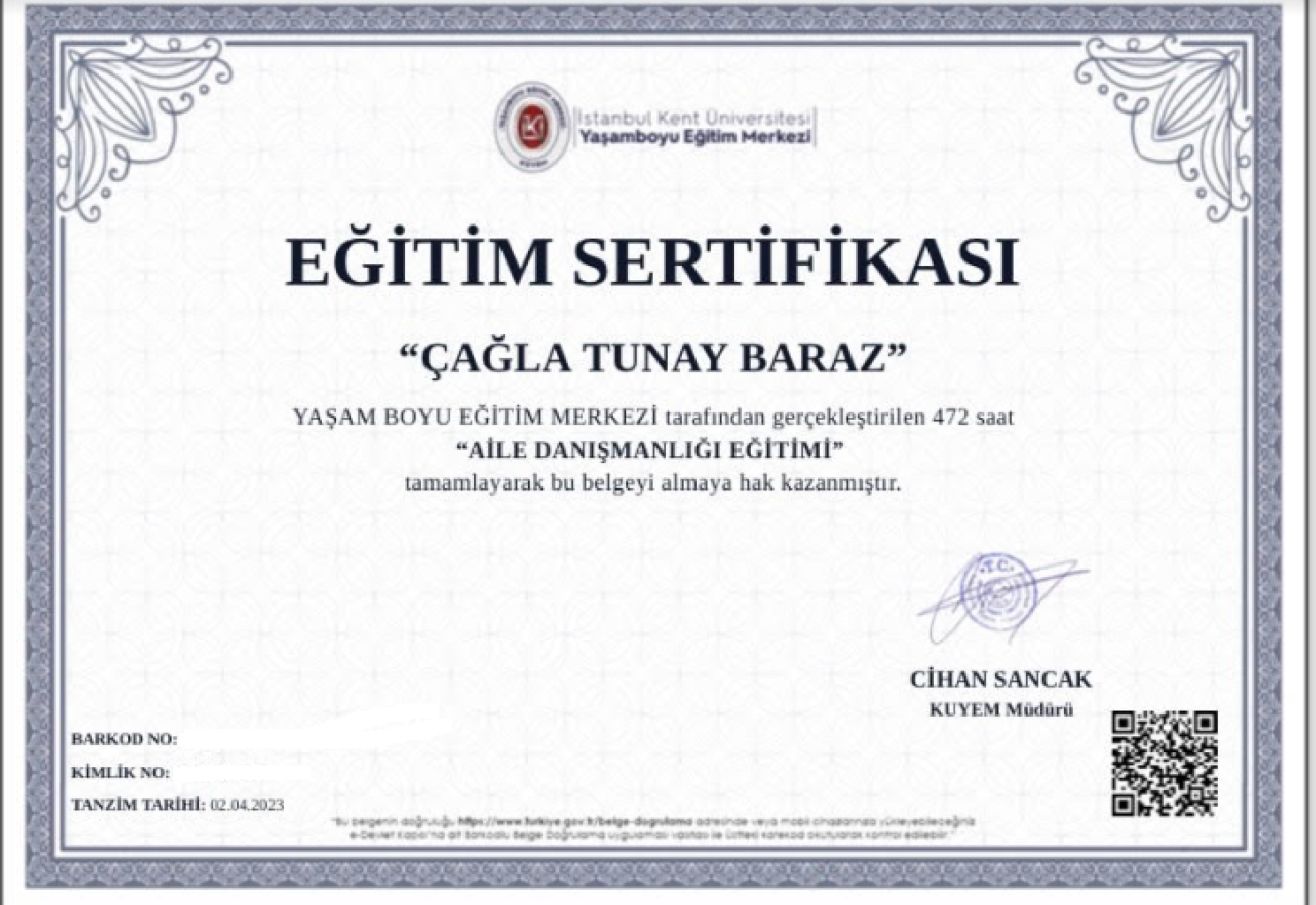 Sertifika 14