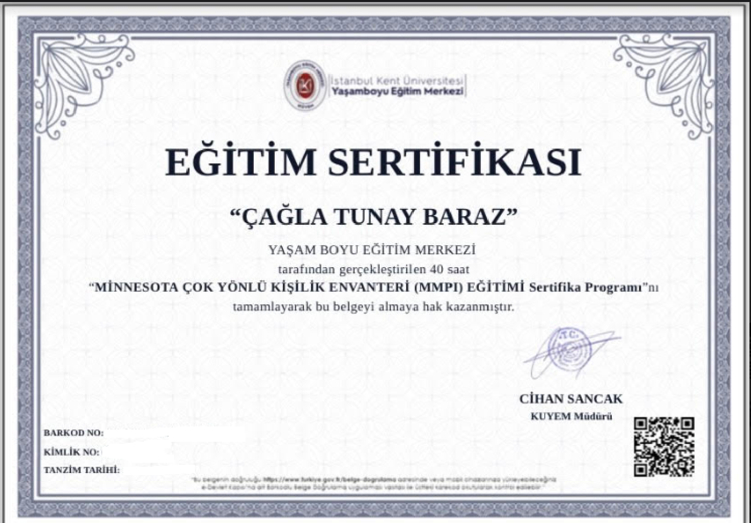 Sertifika 15